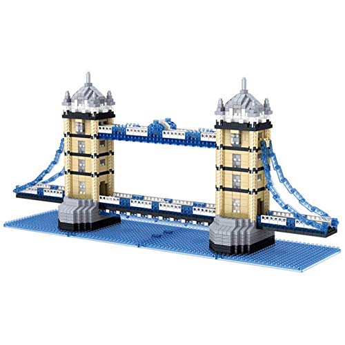 Bloques de construcción de fama Mundial London Tower Bridge Architecture Mini Bloques de Bricolaje Juego de Juguetes Regalos para Adultos y niños (1936+ Pcs)-A