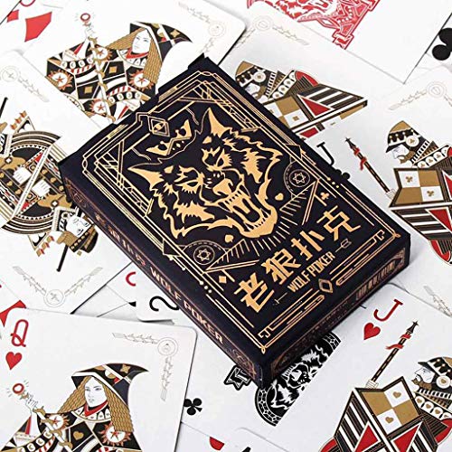 BOBEINI 54 unids/Set Paper Werewolves Poker Card Deck Fiesta Familiar Juego de Mesa Naipes