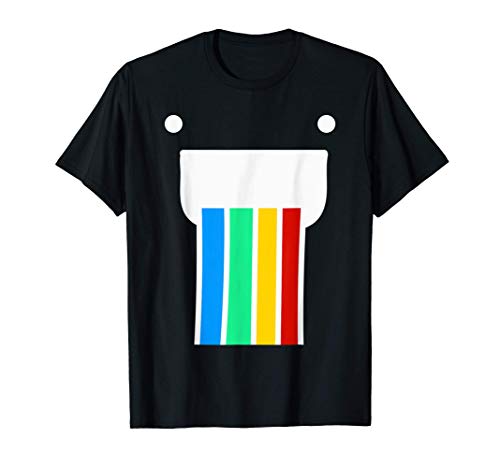 Boca de arco iris Emoción Sentir Cara Disfrazada Camiseta