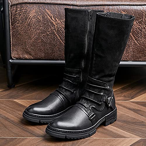 Botas De Cosplay Pirata Vikingo Medieval Zapatos Festival Larp Zapatos Renacentista Caballero Príncipe Zapatos Botas Mujeres Hombres Traje De Montar Bota,Negro,44