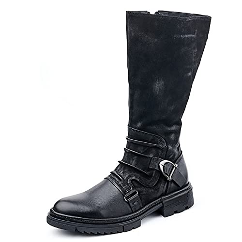 Botas De Cosplay Pirata Vikingo Medieval Zapatos Festival Larp Zapatos Renacentista Caballero Príncipe Zapatos Botas Mujeres Hombres Traje De Montar Bota,Negro,44