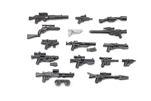 BrickArms Star Wars™ Custom Blaster, Set de Armas para Minifiguras