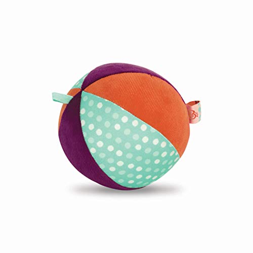 B.Toys BX1566Z - Juguete para bebé, Bola Suave de Tela con Sonido de Campanilla, Juguete de motricidad – Juguete de Actividad para bebés a Partir de 0 Meses