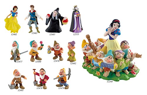 Bullyland 12476 - Figura de Juego, Walt Disney Blancanieves, Jefe Enano, Aprox. 5,5 cm de Altura, Figura Pintada a Mano, sin PVC, para Que los niños jueguen con la fantasía