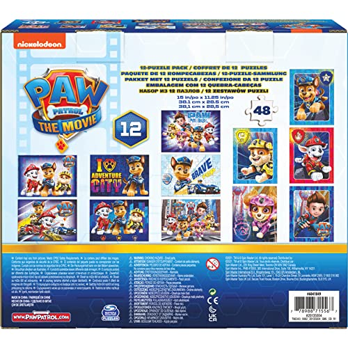 Cardinal Games 12 in 1 Puzzles Paw Patrol 12 en 1, Multicolor (Spin Master Toys Ltd 6041049)