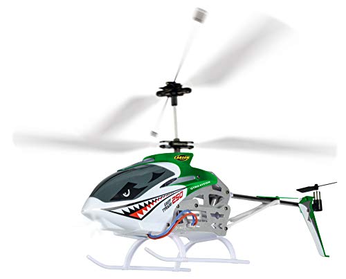 CARSON Easy Tyrann 250 500507128 - Helicóptero teledirigido (2,4 GHz, 100% RTF), Color Verde