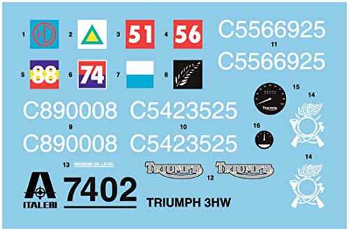 Carson Italeri 1/9 Triunfo 3HW # 7402 - Juego de Piezas de plástico