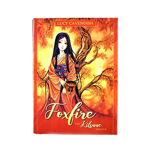 Cartas de oráculo de Foxfire The Kitsune,Foxfire The Kitsune ​Oracle Cards,Tarot Card,Party Game