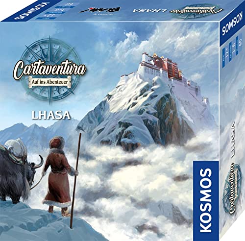 Cartaventura - Juego de aventura Lhasa & Vinland, juego de aventura emocionante con varios extremos, para 1-6 personas, a partir de 12 años + 4 pegatinas