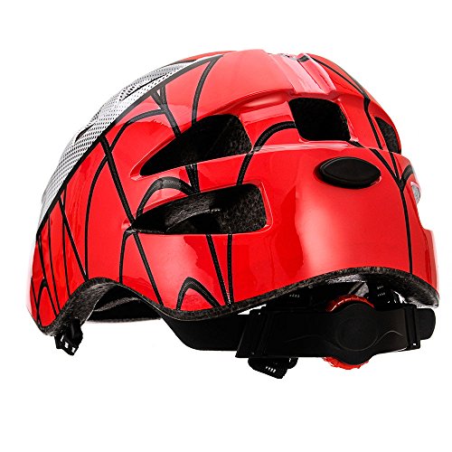 Casco Bicicleta Casco Biciclea Casco Bici Casco de Bicicleta para niños y jóvenes Casco MTB Carretera Ciclismo Skate Bicicleta patineta Patines monopatines MA-2 (M(52-56cm), Spider)