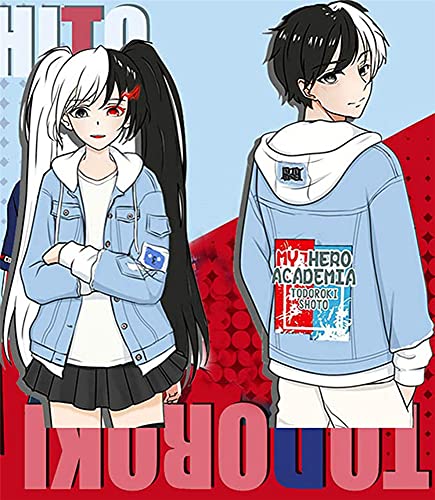 Chaqueta de mezclilla con capucha Jujutsu de anime, casual, con capucha, con bolsillos, disfraz de cosplay, B4., XXL