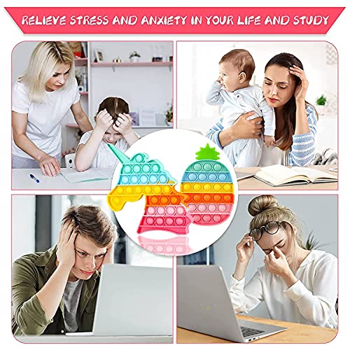 CHENYUCHEN Po-p it Fidget Toys, Among Us Juguete Juego de Mesa Interactivo Stress Reliever Sensory Squeeze Pop Bubble, Push Pop Fidget Toy para Autismo Ansiedad Juguete Antiestres Niños