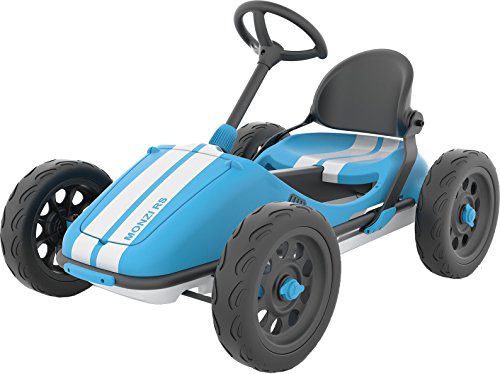 Chillafish Blue Monzi RS - Pedal Plegable para niños con neumáticos Airless Ruberskin (tamaño Mediano)