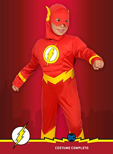 Ciao-The Flash Disfraz para niño original DC Comics (Talla 3-4 años), color rojo, 11681.3-4