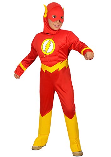 Ciao-The Flash Disfraz para niño original DC Comics (Talla 3-4 años), color rojo, 11681.3-4