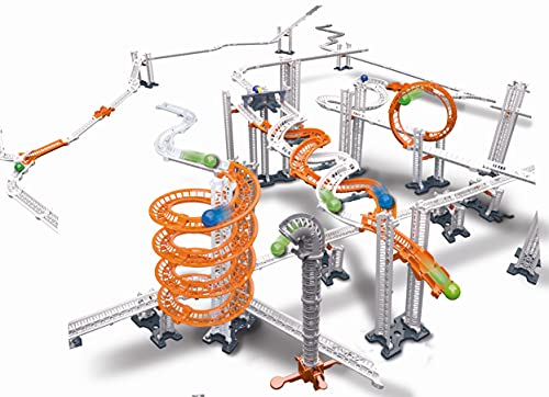 Clementoni 59235 Galileo Build - Action & Reaction Speed-Race - Maqueta de Circuito de Bolas - Juguete de motricidad de Varias Piezas para niños a Partir de 8 años, versión Alemana