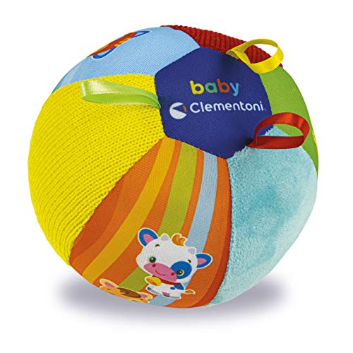 Clementoni - Baby Clementoni Pelota Musical, pelota blandita con música infantil, bebé 3 meses (17464)