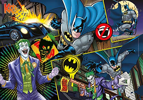 Clementoni - Puzzle infantil Batman 104 piezas, puzzle infantil superheroes, a partir de 6 años (25708)