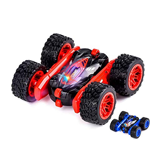 Coche teledirigido Aandyou 1/28 de alta velocidad 4 WD 2,4 G RC Stunt Auto Racing, giro de 360 grados, resistente y manejable, para niños