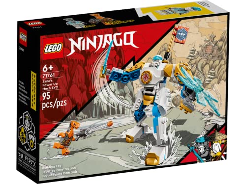 Collectix Juego de Lego Ninjago Zanes Power-Up-Mech EVO 71761 + diversión para ninja heroica (cubierta blanda)