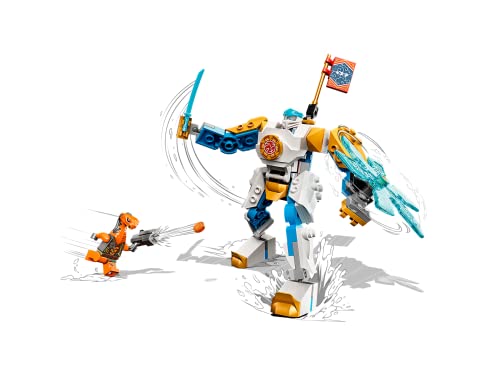 Collectix Juego de Lego Ninjago Zanes Power-Up-Mech EVO 71761 + diversión para ninja heroica (cubierta blanda)