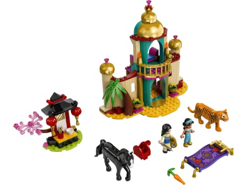 Collectix Lego Princesas - Set de aventuras de Jasmins y Mulans 43208 + libro de princesas Lego (misterios, póster, cómics) Incluye minifigura de Cenicienta con cocinero