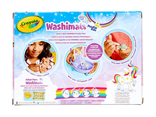 Crayola-74-7354 Washimals Animas Fantasticos, multicolor, Talla Única (74-7354) , color/modelo surtido