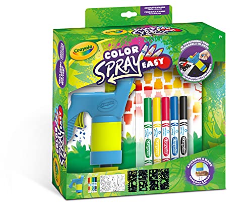 Crayola - Color Spray Easy, Aerógrafo Manual, Actividad Creativa y Regalo para Niños, edad 7+, 25-7494