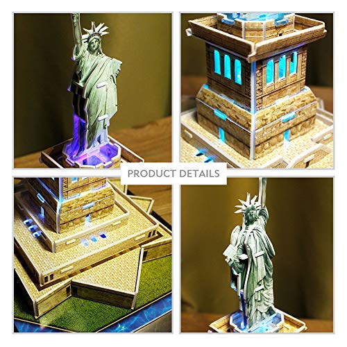 CubicFun Puzzle 3D Estatua de la Libertad LED (771L505)