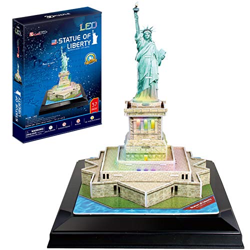 CubicFun Puzzle 3D Estatua de la Libertad LED (771L505)