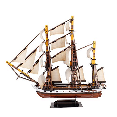 CubicFun - Puzzle 3D - HMS Beagle - Velero en 3D para ser montado - 186 Piezas - T4027H