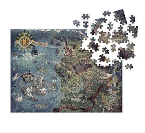 Dark Horse Comics Mapa Reinos del Norte Puzzle The Witcher, multicolor (JUL180514) , color/modelo surtido