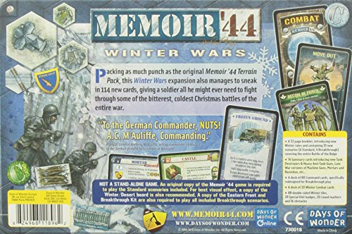 Days of Wonder Memoir 44 Winter Wars