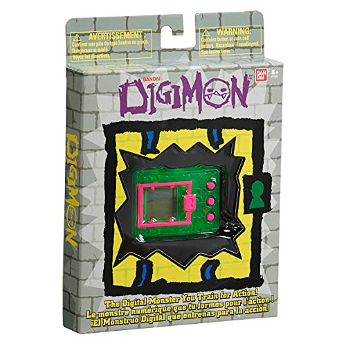 Digimon Bandai Original Digivice Virtual Pet Monster - Translucent Neon Green