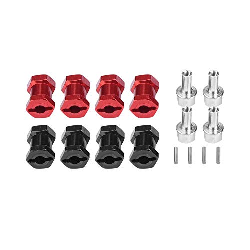 Dilwe 4 Unids RC Adaptador de Eje de Rueda de Coche, Rueda RC Hex Hub Adaptador de Metal para Traxxas Hsp Redcat Control Remoto Rastreador Parte de Actualizaci¨®n(17 mm)