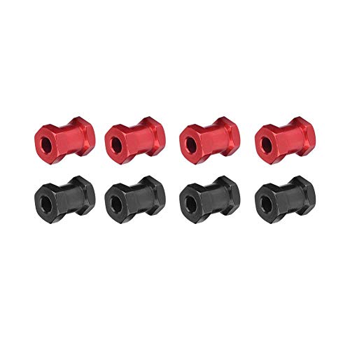 Dilwe 4 Unids RC Adaptador de Eje de Rueda de Coche, Rueda RC Hex Hub Adaptador de Metal para Traxxas Hsp Redcat Control Remoto Rastreador Parte de Actualizaci¨®n(17 mm)