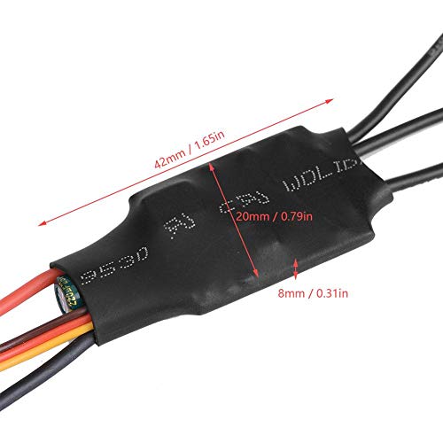 Dilwe RC Drone ESC, EMAX BLHELI Series 12A 20A ESC Controlador Electronico de Velocidad con BEC para Quadcopter (12A)