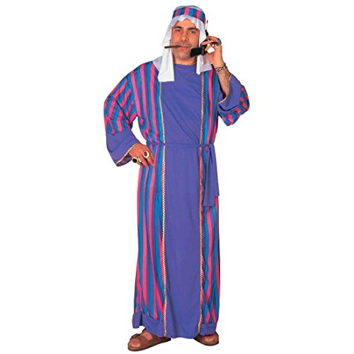 Disfraz de jeque árabe, disfraz de jeque árabe, azul oriental, disfraz de árabe, disfraz oriental de sultano, para carnaval, 1001 noche, para fiestas temáticas, carnaval