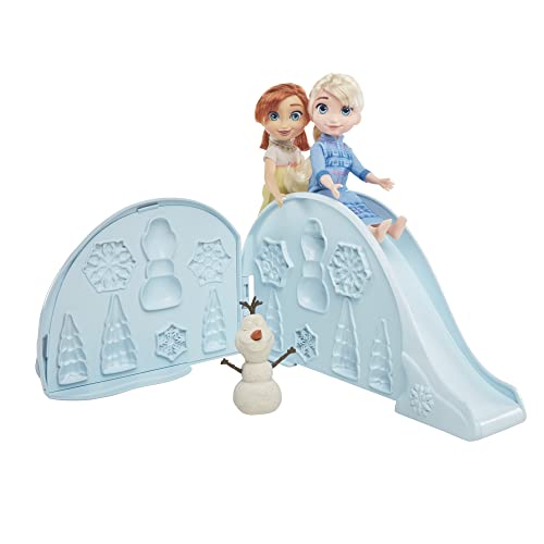 Disney Frozen Sister Snow Magic, Non-Toxic Play-Doh Playset, Young Anna and Elsa Dolls, Toy for Kids 3 Years Old and Up