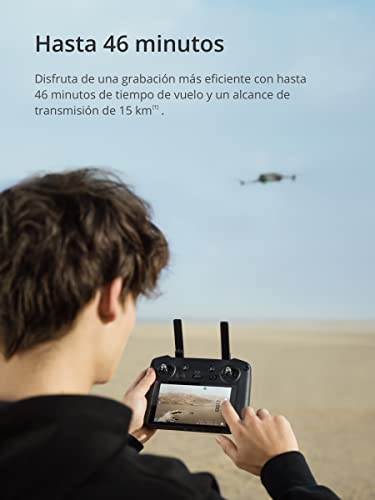 DJI Mavic 3 Cine Premium Combo - Dron cámara con cámara Hasselblad CMOS 4/3, vídeo 5.1K, detección de obstáculos omnidireccional, 46 min de vuelo, Apple ProRes 422 HQ, transm. máx. de vídeo de 15 km