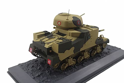 DMCMX Modelo militar terminado 1:72 M3 Grant Mk.i Guerra Mundial II Modelo de vehículos del tanque Cuerpo de aleación Simulación estática Ornamentos militares Simulación muy adecuada for regalos de va