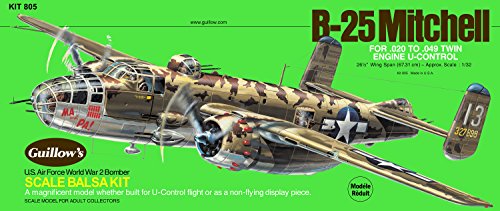 Dresmannst GUILLOW's B25 Mitchell 805 Powered Balsa Flying Model Kit