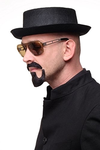 dressmeup - Carnaval Halloween Barba Falsa mostacho postizo Bigote y Perilla Set jeque árabe Simbad MM-018