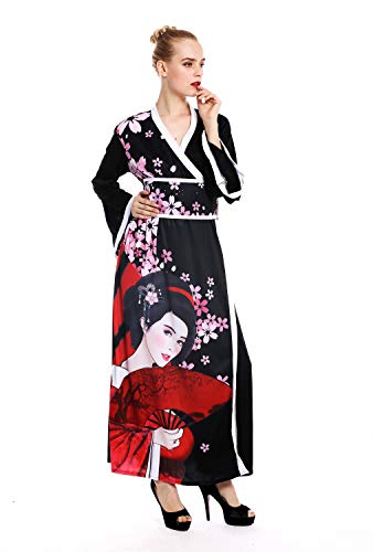 dressmeup - W-0288-M/L Disfraz mujer feminino Halloween quimono kimono Geisha Japón japonaise Chine Talla M/L