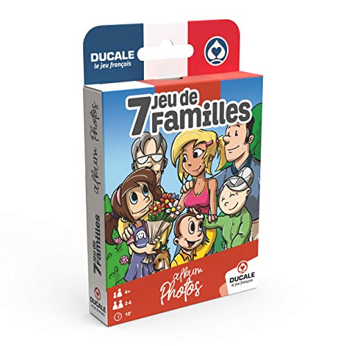 Ducale 108599898 - Álbum de Fotos con 7 familias, Juego de Cartas