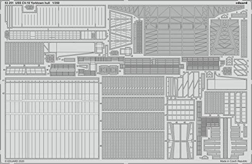 Eduard EDP53251 Photoetch 1:350-USS CV-10 Yorktown Hull (TRU)