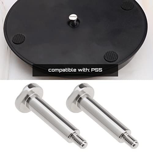 EMSea Tornillo base de consola de juegos compatible con PS5 máquina de juego Host reemplazo vertical soporte inferior tornillos de fijación piezas de reparación accesorios de máquina de juego