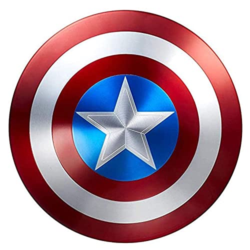 Escudo Capitan America Metal 1: 1 Adulto Apoyos de Película Escudo Capitan America Winter Soldier Escudo de Capitán América para niño 18.5 inch