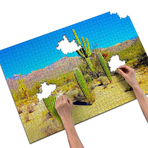 Estados Unidos América Sabino Canyon Tucson Rompecabezas para Adultos, 1000 Piezas de Madera, Regalo de Viaje, Recuerdo, 30x20 Pulgadas