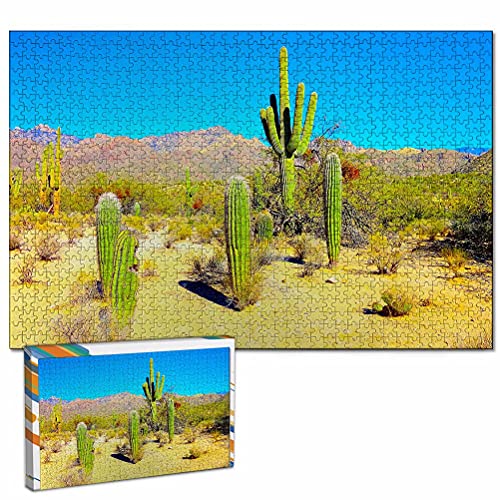 Estados Unidos América Sabino Canyon Tucson Rompecabezas para Adultos, 1000 Piezas de Madera, Regalo de Viaje, Recuerdo, 30x20 Pulgadas